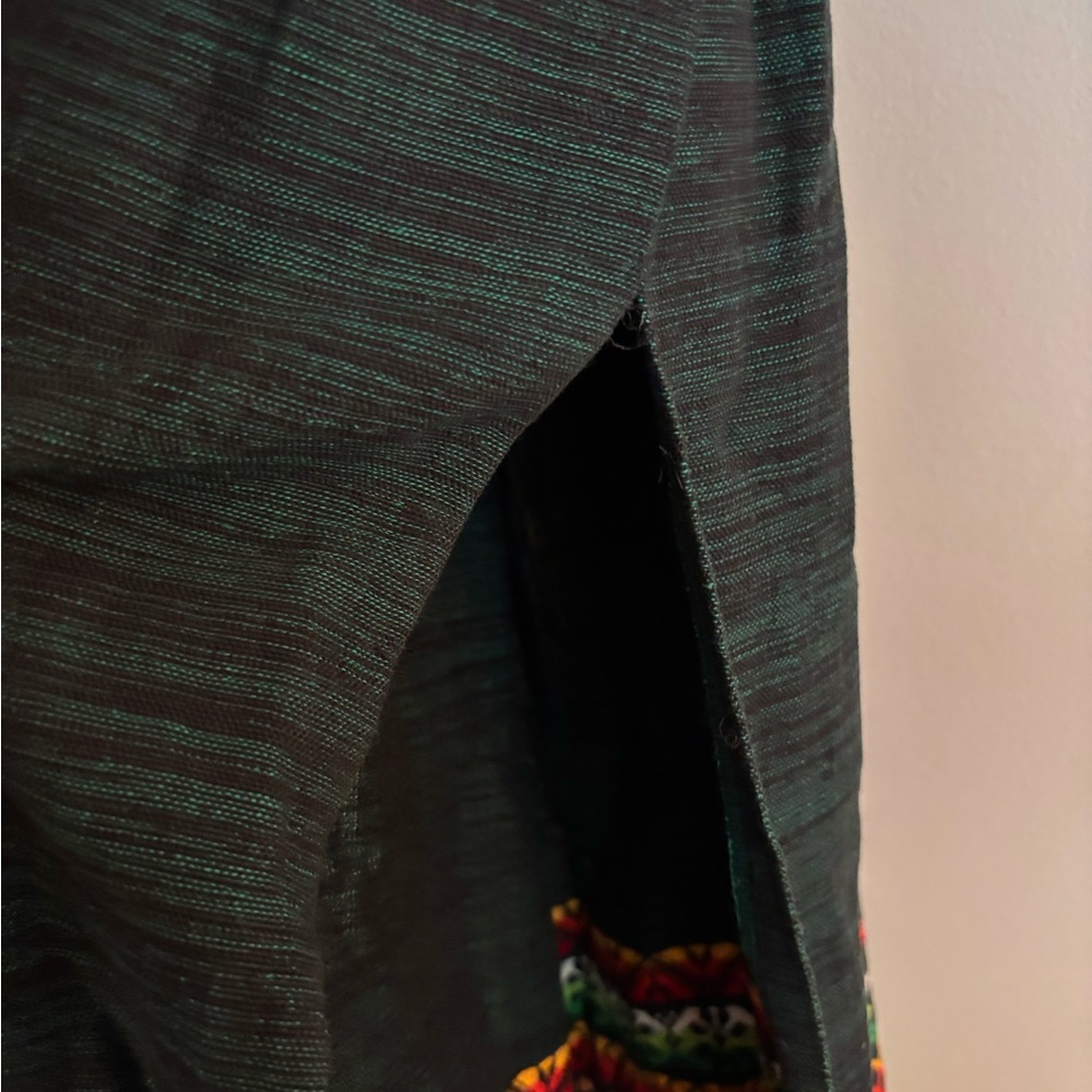 Vintage 70s Embroidered Maxi Dress - Picture 4 of 9